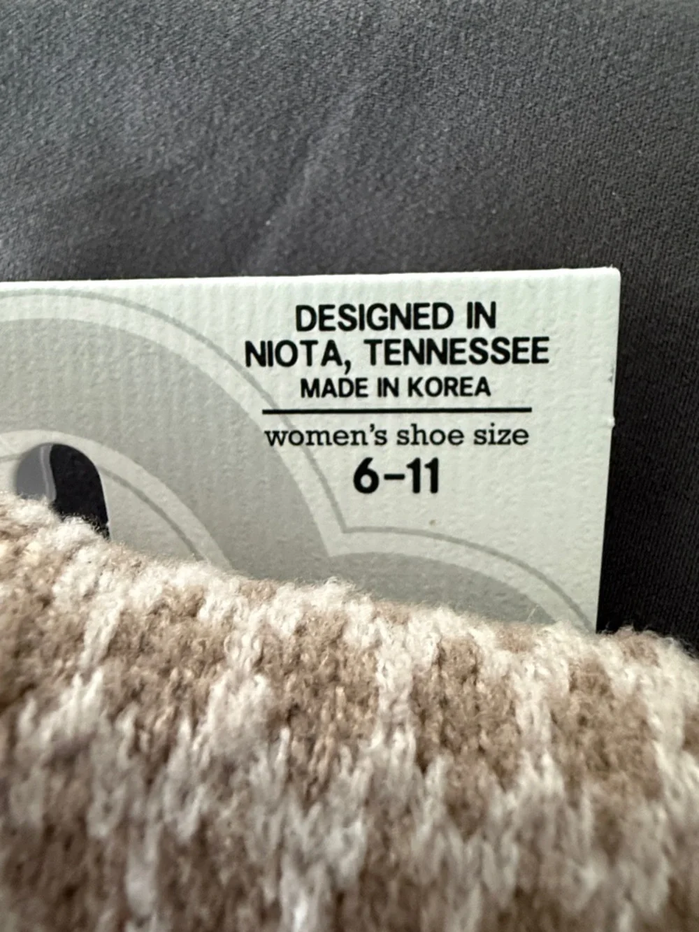 World's Softest Weekend Collection Beige Cable Knit Socks